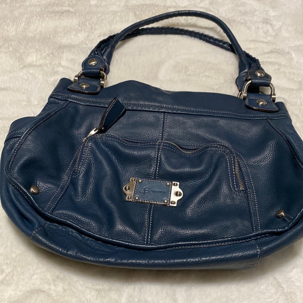 “Blue Denim” Large B. Makowsky Purse, GUC